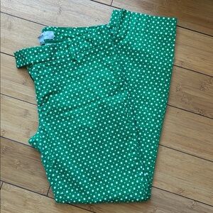 Green Slim Cropped Pants - GAP 00